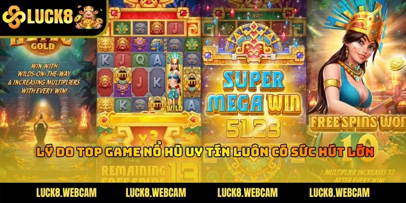 Giao diện các máy quay hũ hiện đại với nhiều chủ đề đa dạng và bắt mắt